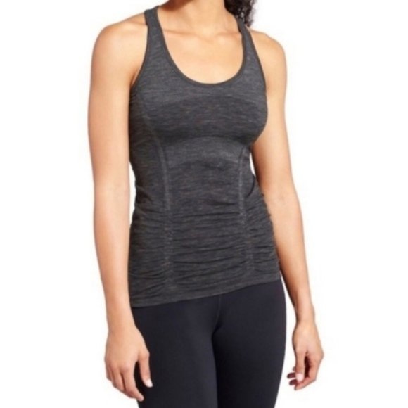 ruched workout tank top